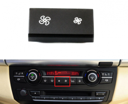 Buton Capac Consola Clima AC Dedicat BMW X5 E70 X6 E71, Volum Ventilatie  [2]