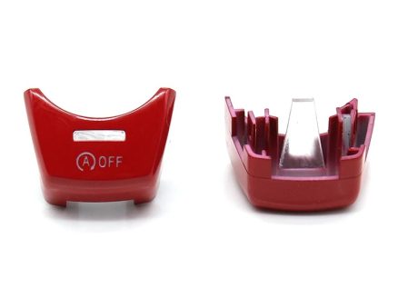 START STOP - Buton Capac OFF Start Stop Dedicat BMW Seria 5 6 7 GT F01 F02 F07 F10 F11 F12 F13, Model A, Rosu