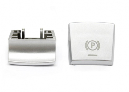 FRANA de MANA (P) - Buton Capac Frana Parcare Parking Dedicat BMW F01 F02 F06 F12 F07 F10 F11 F15 F16 F25 F26, Facelift, Crom
