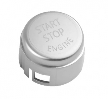 F07 5GT - Buton Capac Start Stop Dedicat BMW F01 F02 F07 F10 F11 F12 F13, Crom