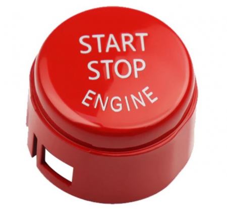 SERIA 6 - Buton Capac Start Stop Dedicat BMW F01 F02 F06 F07 F10 F11 F13, Rosu