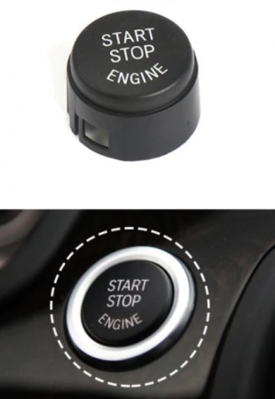 Buton Capac Start Stop Dedicat BMW F01 F02 F06 F07 F10 F11 F13, Negru [1]