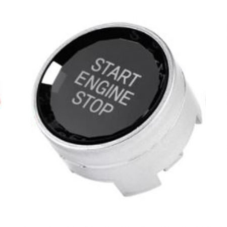 X3 G01 X3M F97 - Buton Capac Start Stop Cristal BMW F20 F21 F30 F31 F32 F34 F36 F15 F16, Argintiu