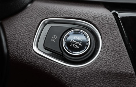 Buton Capac Start Stop Cristal BMW F20 F21 F30 F31 F32 F34 F36 F15 F16, Argintiu [4]
