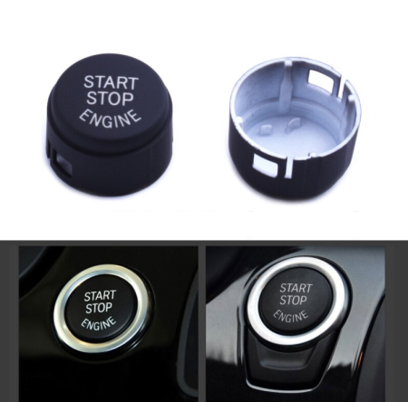 Buton Capac Start Stop Dedicat BMW F01 F02 F07 F10 F11 F12 F13, Albastru [1]