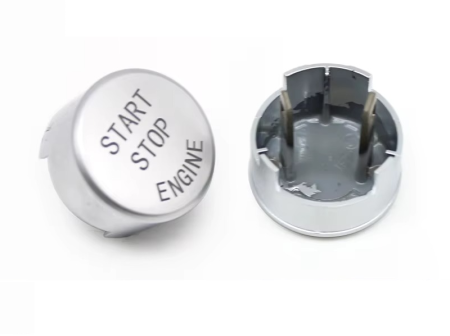 X4 G02 X4M F98 - Buton Capac Start Stop Dedicat BMW Seria F si G, Argintiu