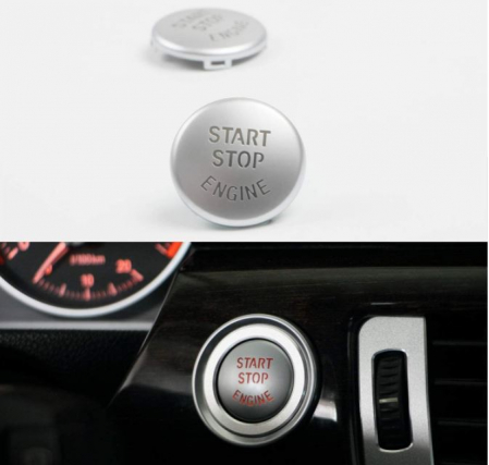 Buton Capac Start Stop Dedicat BMW Integral seria E, Crom [3]