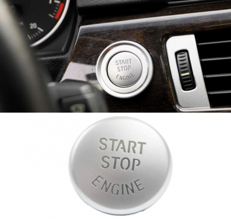 Buton Capac Start Stop Dedicat BMW Integral seria E, Crom [2]