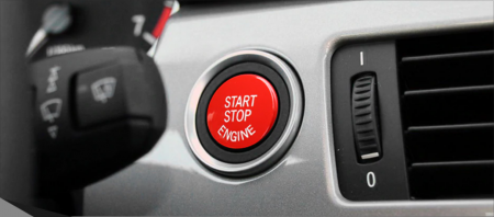 Buton Capac Start Stop Dedicat BMW Integral seria E, Rosu [2]