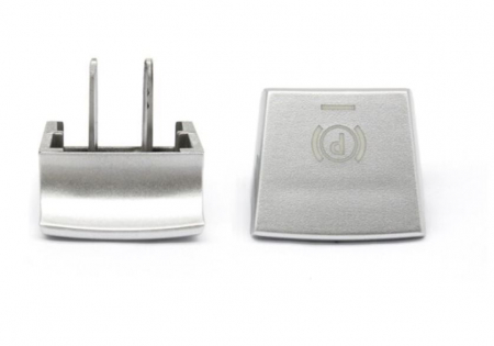 FRANA de MANA (P) - Buton Capac Frana Parcare Parking Dedicat BMW F01 F02 F06 F12 F07 F10 F11 F25 F26, NonFacelift, Crom