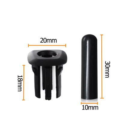 Set 4 Piese Buton Pin Blocare Usa Portiera Dedicat BMW F10 F11, Negru [3]