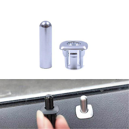 Set 4 Piese Buton Pin Blocare Usa Portiera Dedicat BMW F10 F11, Argintiu [3]