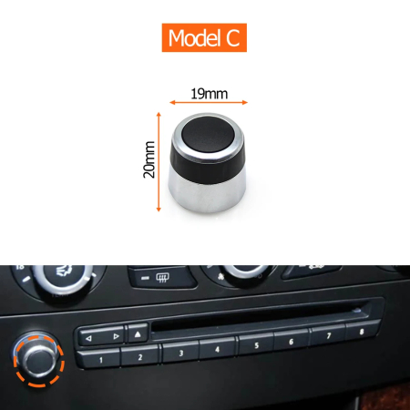 Buton Rotita Consola Radio Dedicat BMW E60 E61 E65 E66, Volum Audio, C [1]
