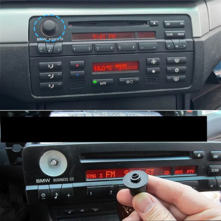 Buton Rotita Consola Radio Dedicat BMW E46 1998-2006, Volum Audio [3]