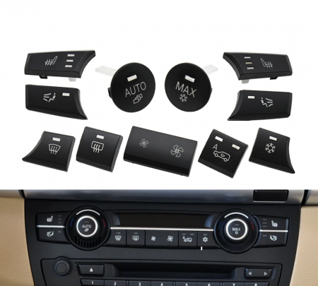 Set 11 Butoane Panou Clima Ventilatie AC Dedicat BMW X5 X6 E70 E71 [1]