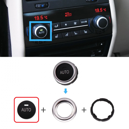 Capac Buton Volum Temperatura Clima BMW F01 F02 F06 F07 F10 F11 F13 F15 F16, cu AUTO [1]