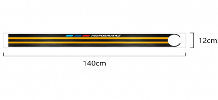 X2 F39 - Colant Capota Bara Caroserie Performance Negru Mat-Galben
