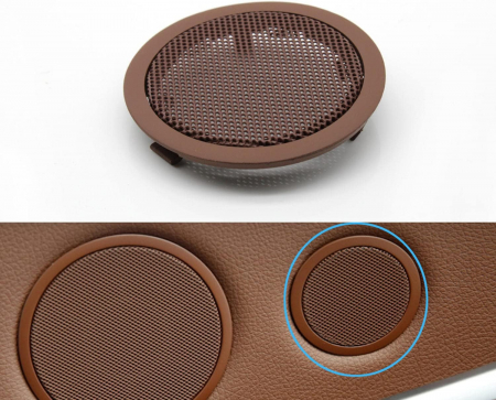 Grila Sita Boxa Difuzor Tweeter Usa Dedicat BMW X5 X6 5GT E70 E71 F07, Maro Inchis [1]