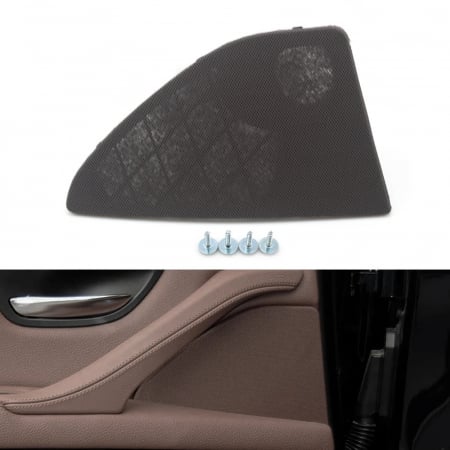 Grila Sita Capac Difuzor Boxa Usa Portiera Dedicat BMW Seria 5 F10 F11, Spate, Stanga, Moka [1]