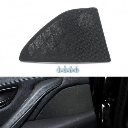 Grila Sita Capac Difuzor Boxa Usa Portiera Dedicat BMW Seria 5 F10 F11, Spate, Stanga, Negru [3]