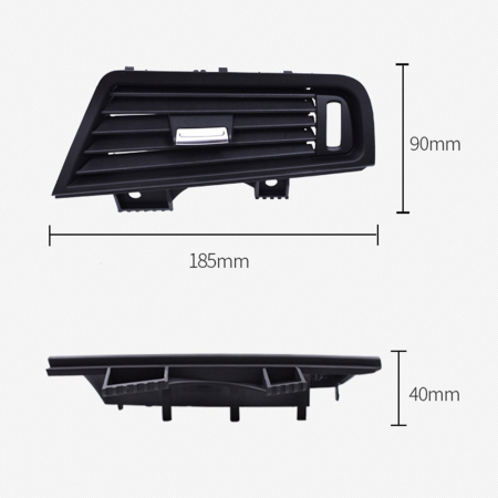 Grila Ventilatie Aer Dedicat BMW Seria 5 F10 F11, Dreapta, fara insertii crom [2]