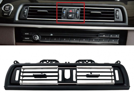 Grila Ventilatie Aer Dedicat BMW Seria 5 F10 F11, Central, model FULL, cu doua reglaje centrale volum aer [1]
