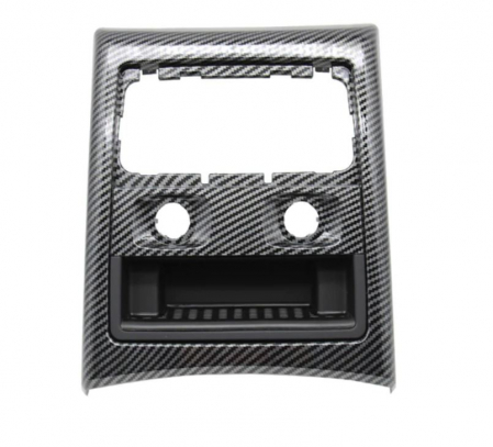 E90 E91 E92 E93 - Trim Ornament Rama Grila Ventilatie Aer Dedicat BMW Seria 3 E90 E91, Climatronic, Negru Carbon