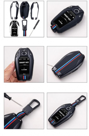 Husa Breloc Protectie Cheie Telecomanda Dedicat BMW G01 G02 G05 G06 G07 G11 G12 G20 G30, Rosu [6]