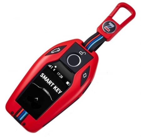 G42 G43 - Husa Breloc Protectie Cheie Telecomanda Dedicat BMW G01 G02 G05 G06 G07 G11 G12 G20 G30, Rosu