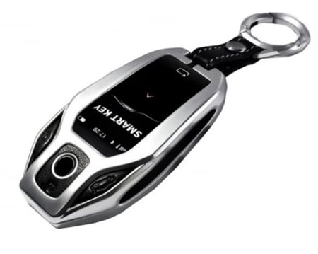HUSE CHEIE G - Husa Breloc Protectie Cheie Telecomanda Butoane BMW G01 G02 G05 G06 G07 G15 G20 G21 G22 G30 G31, Argintiu