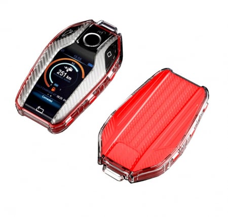SERIA 8 - Husa Cheie Smart BMW Carbon Antiamprenta