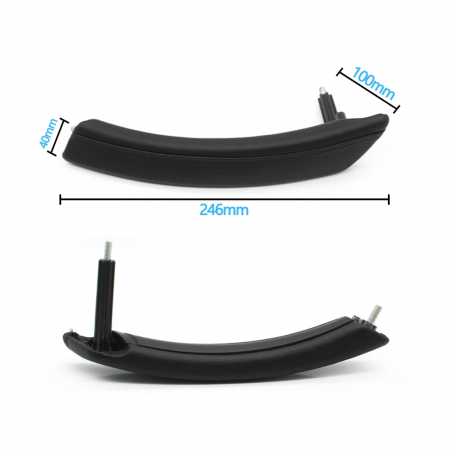 Maner Complet Usa Portiera Dedicat BMW Seria 5 E60 E61, Dreapta, Negru [1]