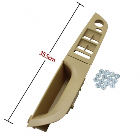 Maner Ornament Butoane Gemuri Oglinzi Sofer BMW Seria 3 E90 E91, Stanga, Bej [1]
