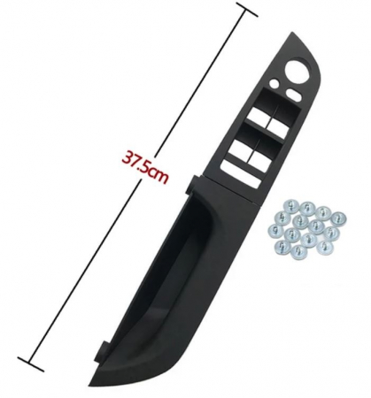 Maner Ornament Butoane Gemuri Oglinzi Sofer BMW Seria 3 E90 E91, Stanga, Negru [1]