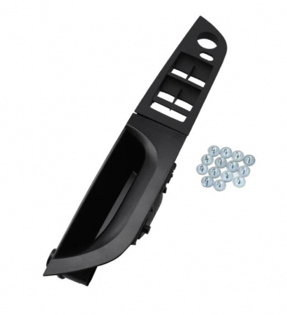 Maner Ornament Butoane Gemuri Oglinzi Sofer BMW Seria 3 E90 E91, Stanga, Negru