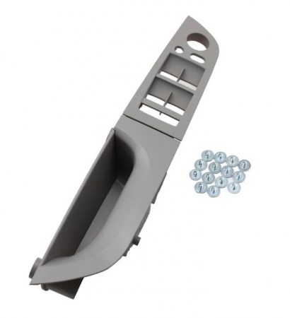 Maner Ornament Butoane Gemuri Oglinzi Sofer BMW Seria 3 E90 E91, Stanga, Gri
