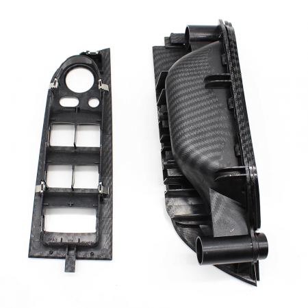 Maner Ornament Butoane Gemuri Oglinzi Sofer BMW Seria 3 E91, Stanga, Negru Carbon [1]