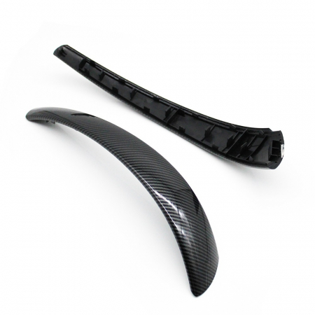 MANERE - Set 2 Manere Usi Portiera Dedicat BMW Seria 1 E81 E82 E87 E88, Negru Carbon