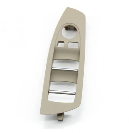 F01 F02 - Trim Ornament Masca Rama Usa Butoane Geamuri Oglinzi Dedicat BMW Seria 7 F01 F02, Stanga, Oyster