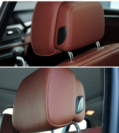 Capac Ornament Ajustare Tetiera Dedicat BMW F10 F11 F06 F07 F01 F02 E70 E71 X5 X6, Negru [4]