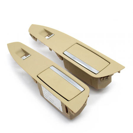 F01 F02 - Set Ornament Maner Usa Scrumiera Spate Dedicat BMW Seria 7 F01 F02, Facelift, fara buton perdeluta, Bej