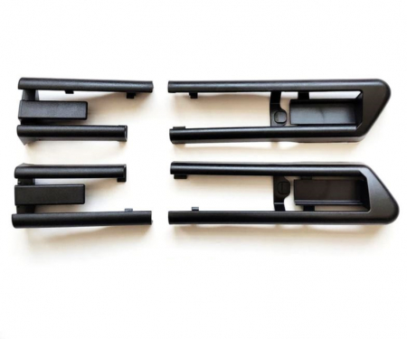 F06 F12 F13 - Set 4 Piese Ornament Masca Sina Scaun Fata Dedicat BMW F01 F02 F07 F10 F11, Nonfacelift, Negru