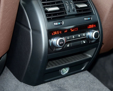Trim Ornament Rama Grila Ventilatie Dedicat BMW Seria 5 F10 F11, NonFacelift, Climatronic, Negru [1]