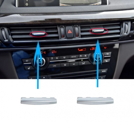 Set 2 Piese Ornamente Pini Grila Ventilatie Aer BMW X5 X6 X5M X6M F15 F16 F85 F86 [2]