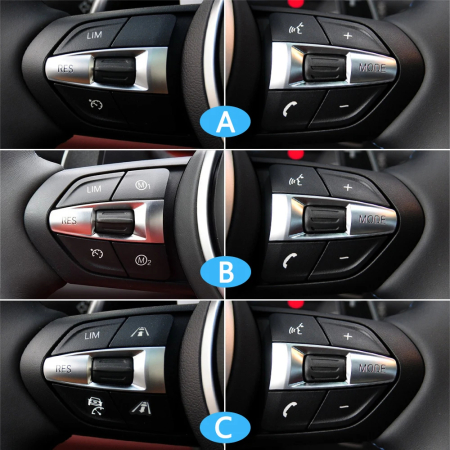 Set 10 Butoane Volan M Dedicat BMW  F10 F11 F30 F31 F34 F01 F02 F07 F06 F12 F25 F26 F15 F16 M2 M3 M4 M5 X5M X6M, Model F [3]