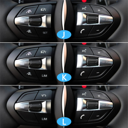 Set 10 Butoane Volan M Dedicat BMW  F10 F11 F30 F31 F34 F01 F02 F07 F06 F12 F25 F26 F15 F16 M2 M3 M4 M5 X5M X6M, Model J [6]