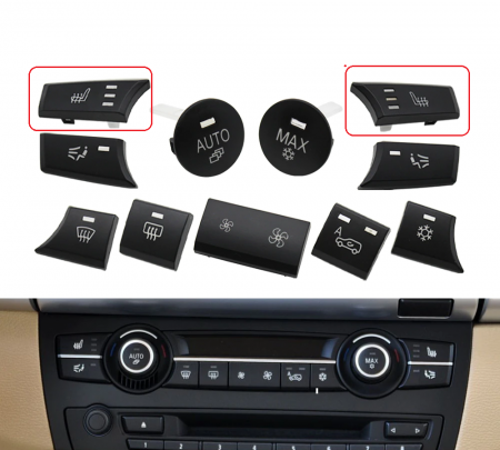 Set 2 Butoane Incalzire Scaune Dedicat BMW X5 X6 E70 E71 [1]