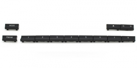 F01 F02 - Set 12 Butoane Panou Radio CD Audio Dedicat BMW F01 F02 F06 F07 F10 F12 F13, Model A
