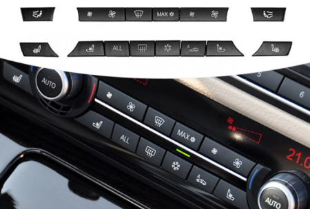 Set 14buc Butoane Consola Clima Ventilatie AC Aer Dedicat BMW F01 F02 F06 F07 F10 F11 F13 F15 F16, NonFacelift [2]