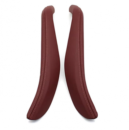 G30 G31 F90 F99 - Set 2 Manere Exterioare Piele Usi Dedicat BMW Seria 5 G30 G31 G38 M5 F90, Rosu